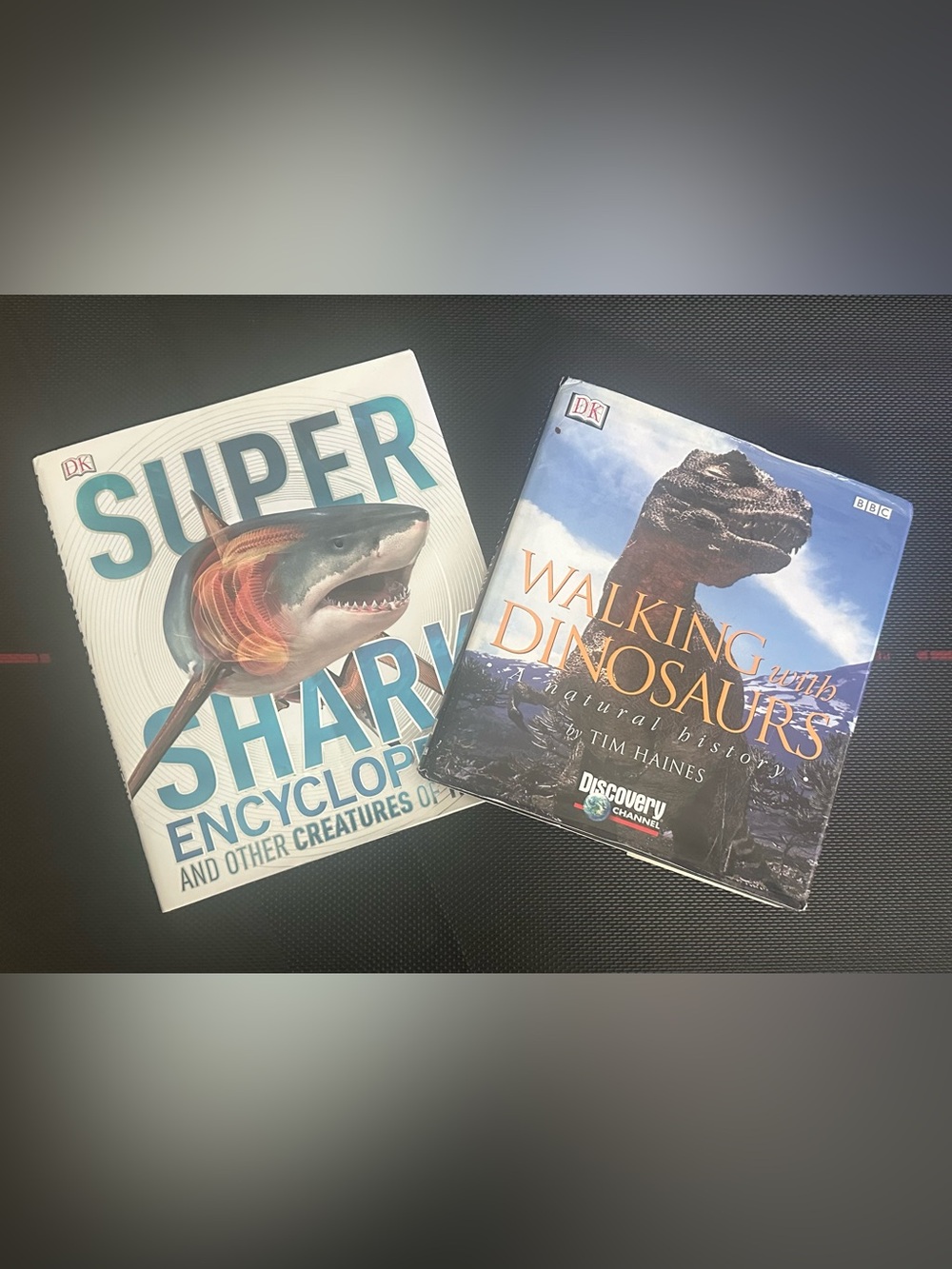 Super Shark Encyclopedia AND Walking with Dinos - Hardcover - Dino & Shark Lover